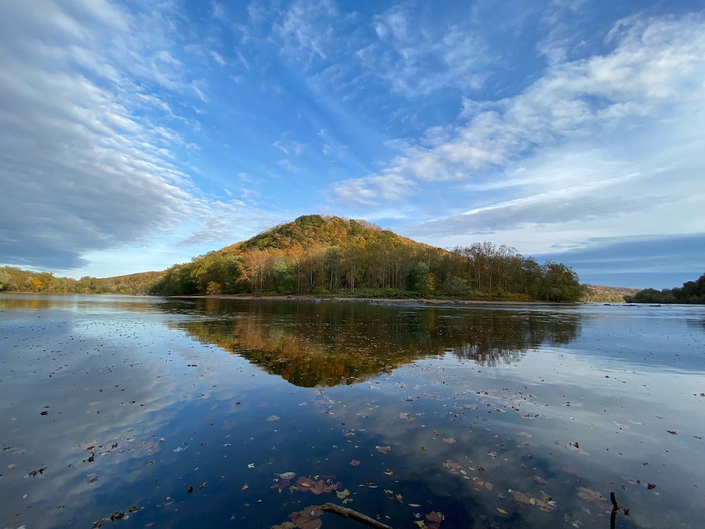 Looking across the Delaware River to New Jersey